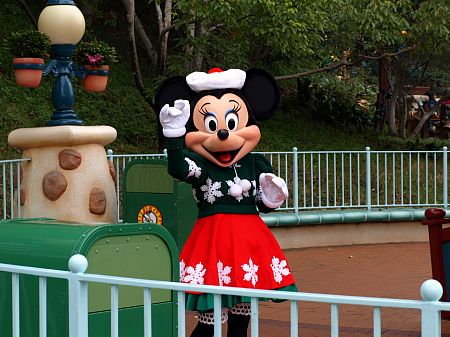 Minnie Mouse at Christmas