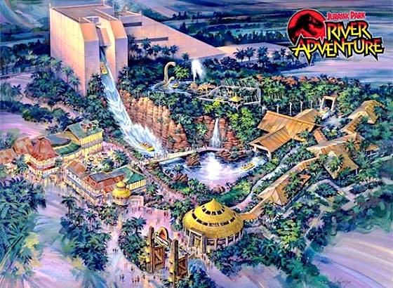 Original Jurassic Park ride concept art