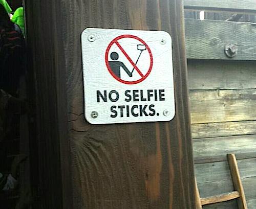 No Selfie Sticks
