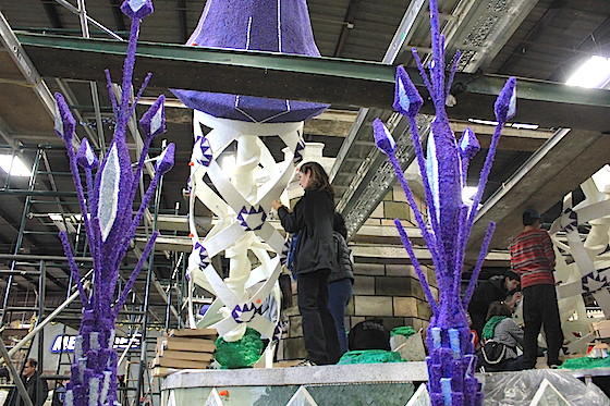 Decorating the spires