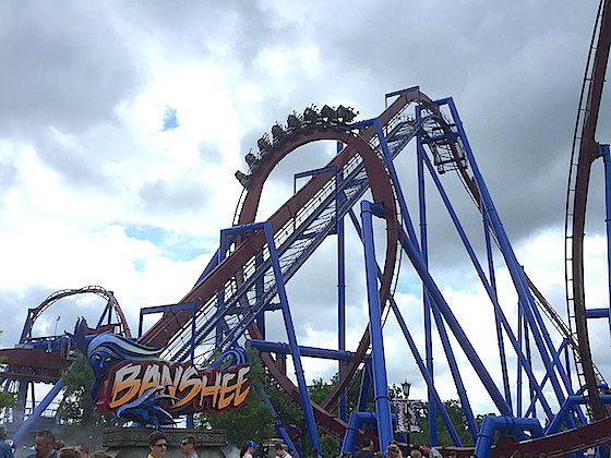 Roller Coaster Amusement Rides Kings Dominion 2015 Theme Park Map 