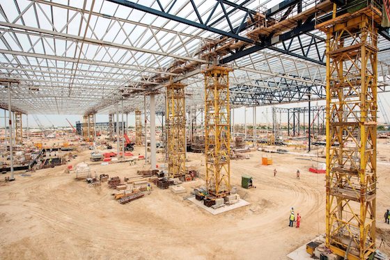 Warner Bros. World Abu Dhabi, under construction