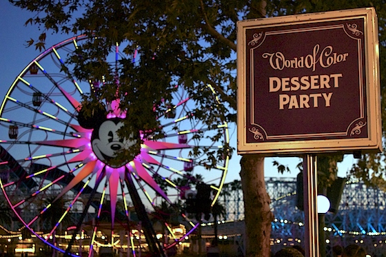 World of Color Dessert Party