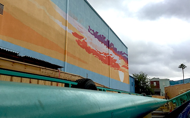 HangTime sunset mural