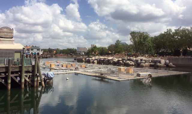 Universal Florida lagoon construction