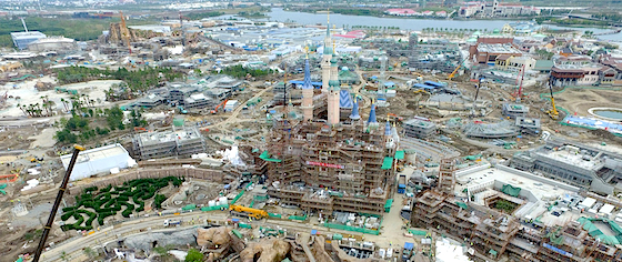 New Construction Photos from Shanghai Disneyland and Universal Studios Beijing