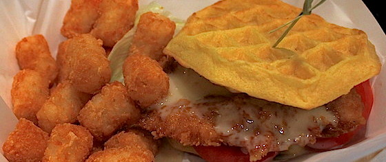 Which Theme Park Serves the Best Chicken and Waffle Sandwich?
