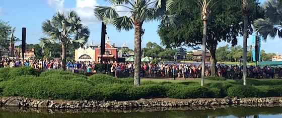 Fans pack Epcot for Disney World's Frozen Ever After