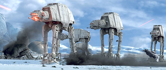 Imperial walkers have invaded Disney's Star Wars land