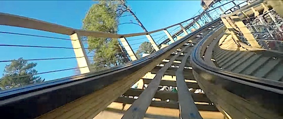 Busch Gardens Williamsburg posts first on-ride video from its new wooden coaster
