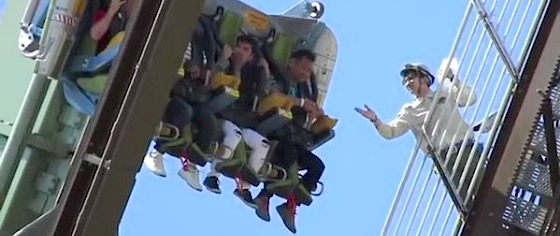 Use your head, theme park fans: Never take a phone on a roller coaster