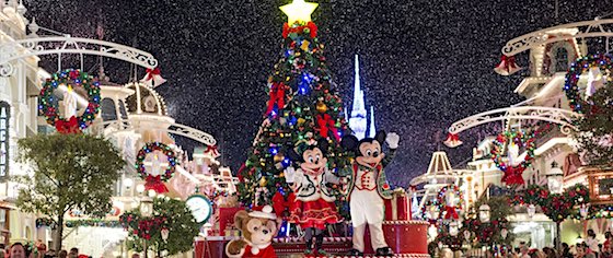 Crowds pack Disney theme parks as Christmas celebrations begin