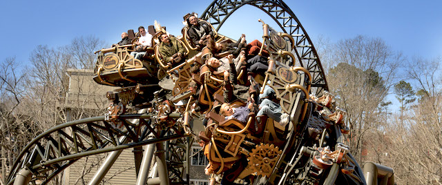 Silver Dollar City's Time Traveler spins an amazing ride