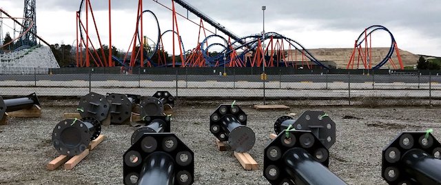 First pieces for West Coast Racers arrive at Magic Mountain