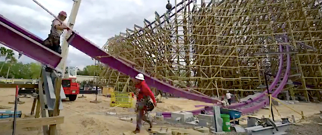 Busch Gardens completes track work on Iron Gwazi