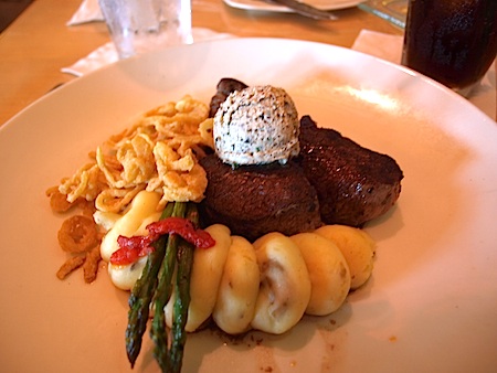 Steak at Mythos Restaurant