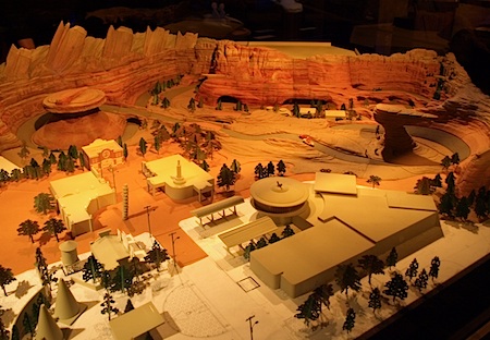 Scale model of Cars Land