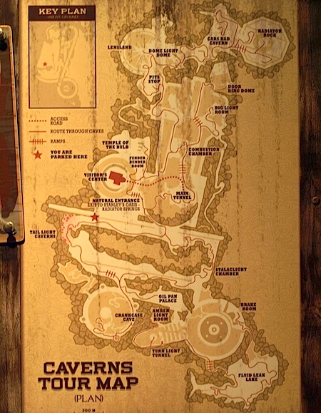 Caverns Tour Map