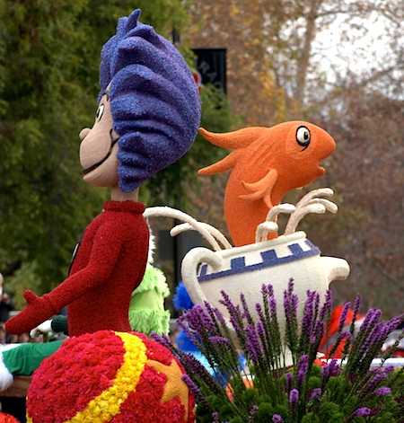 Dr. Seuss float in the Rose Parade