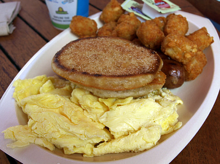 Breakfast combo at Busch Gardens