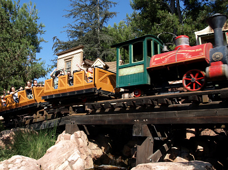 Big Thunder Mountain Railroad train at Disneyland