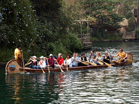 Canoes at Disneyland