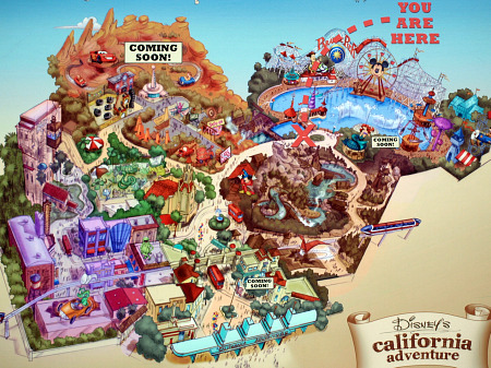 Concept art for Disney's California Adventure