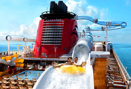 Disney Dream cruise ship water coaster