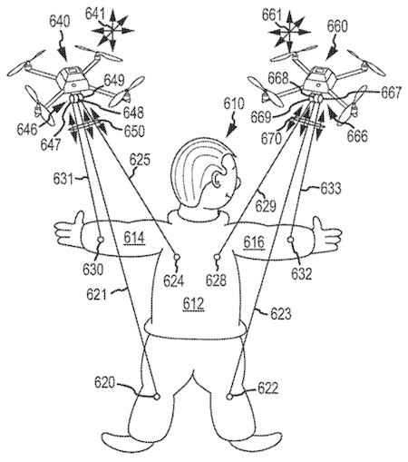 Disney drone marionette