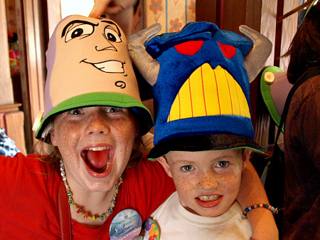 Silly theme park hats