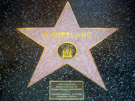 Disneyland's start on the Walk of Fame