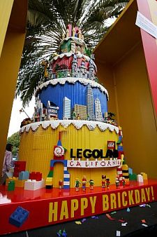 Legoland's birthday cake. Image courtesy Legoland California.