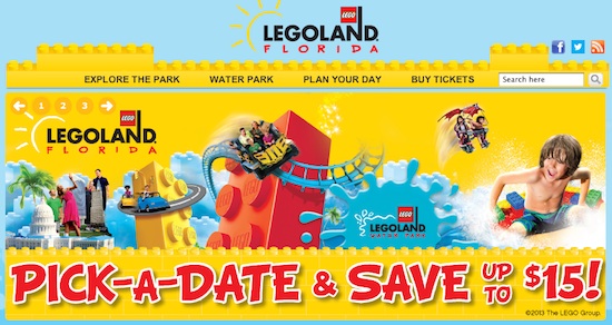 Legoland Florida website