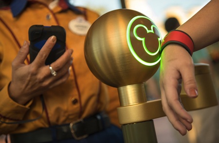 MagicBand accessing Fastpass+