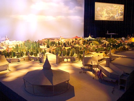 Scale model of the New Fantasyland