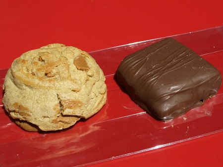 Peanut butter cookie and the peanut butter sandwich