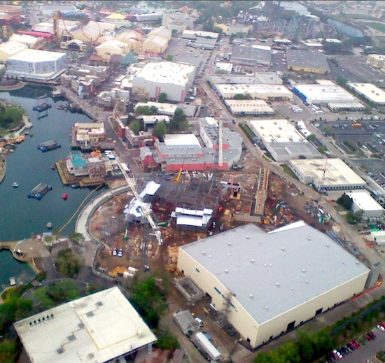Aerial view of Universal Studios Florida