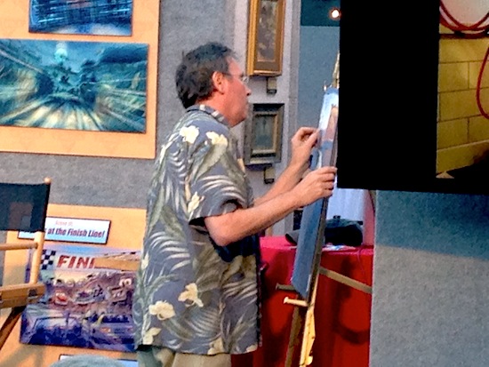 Bill Cone at the easel