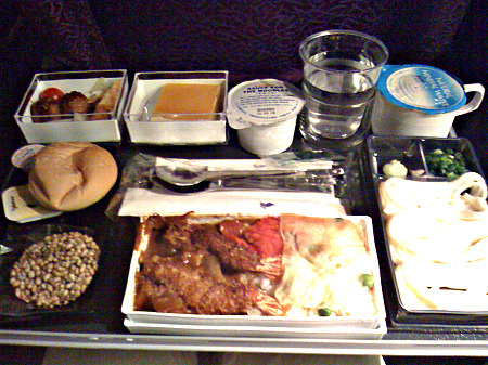 Singapore Airlines meal