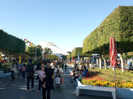 Tomorrowland entrance from Fantasyland