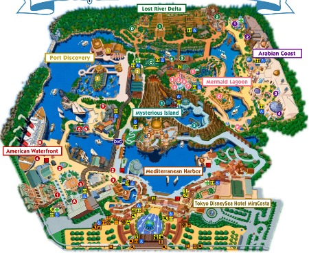 Tokyo DisneySea map