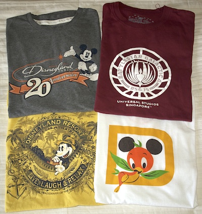Robert's theme park T-shirts