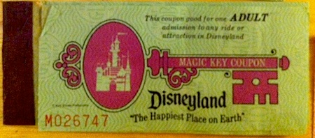Disneyland adult Magic Key ticket