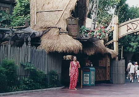 The Enchanted Tiki Room, with 1990 hostess costume