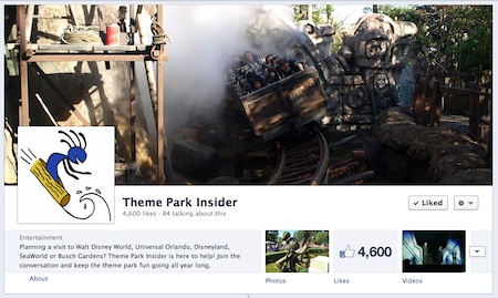 Theme Park Insider's Facebook page