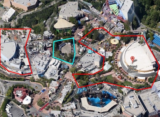 Universal Studios Hollywood construction map