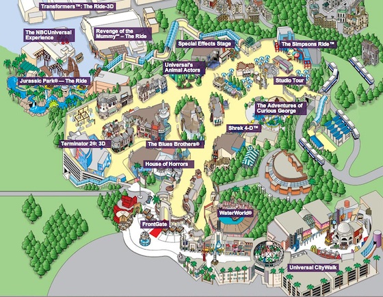 2012 USH park map
