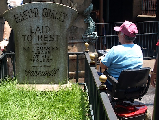 Wheelchair at the Haunted Mansion