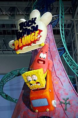 SpongeBob SquarePants Rock Bottom Plunge roller coaster