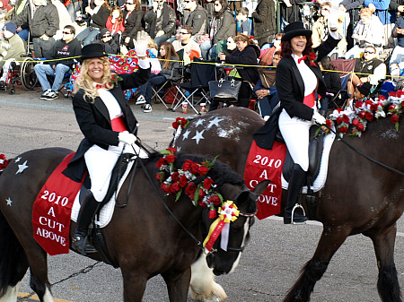 Equestrians in the Rose Parade